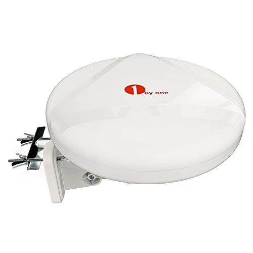 2019 [New Concept] 1byone Amplified Outdoor Antenna with Omni-Directional 360 Degree Reception
