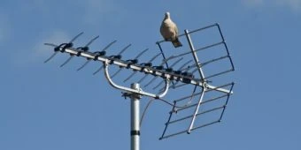 Areas where TV antennas are still used
